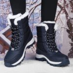 Snow Boots - Velvet and Cotton - Women