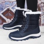 Snow Boots - Velvet and Cotton - Women