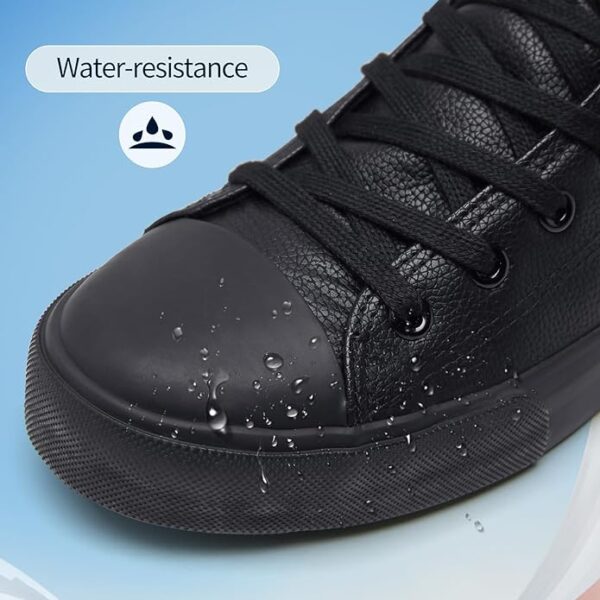 Men’s Black High Top Leather Sneakers