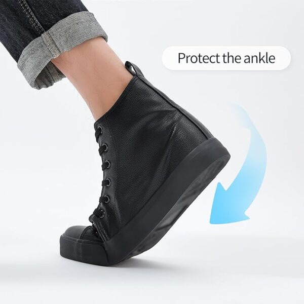 Men’s Black High Top Leather Sneakers