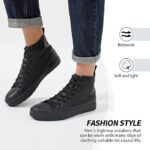 Men’s Black High Top Leather Sneakers